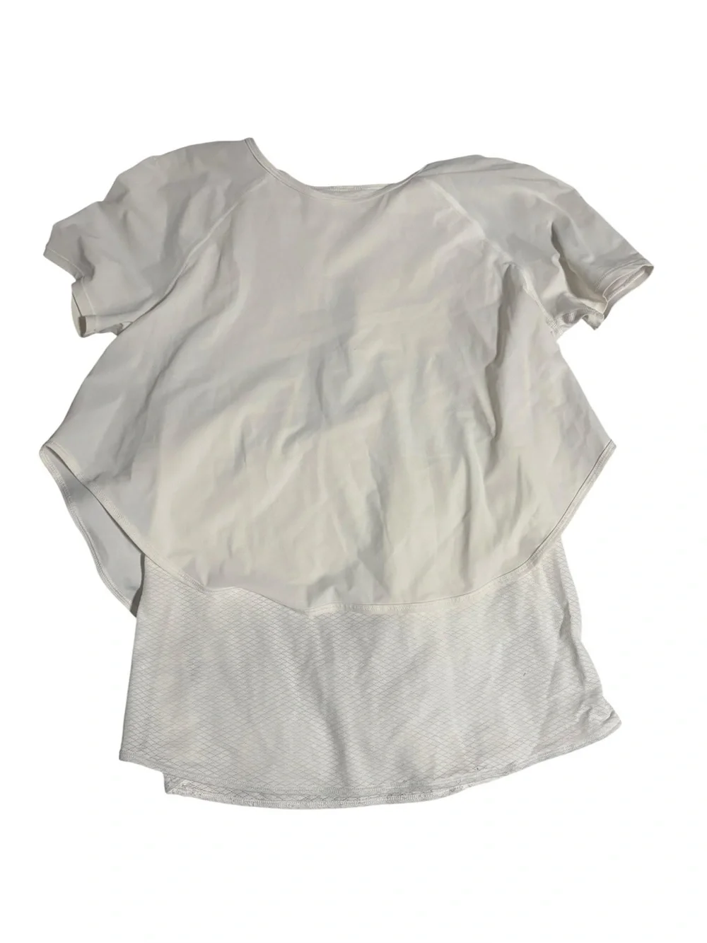 Lululemon White Athletic Short Sleeve Top
